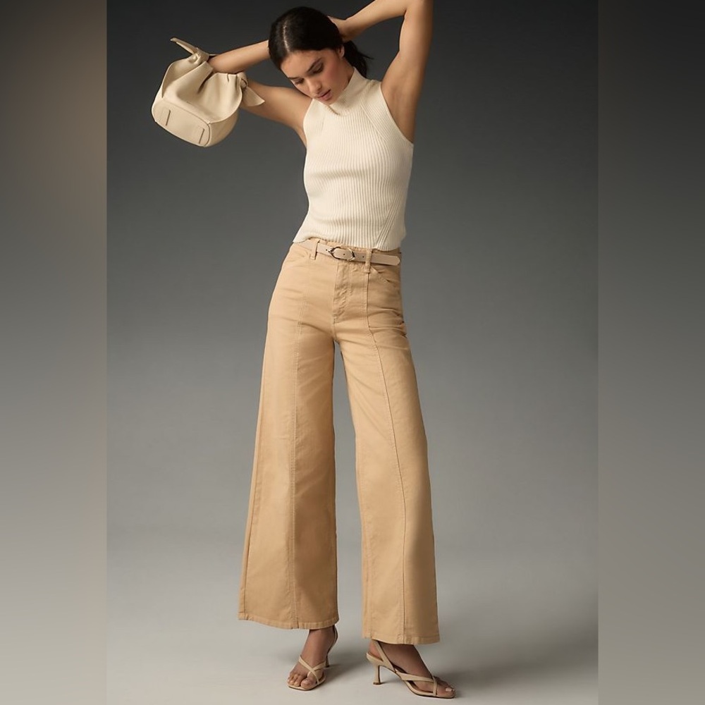 Anthropologie The Delaney Clean-Seamed High-Rise Wide-Leg Jeans by Maeve 26